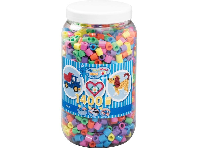 [2135229] Hama Bügelperlen Maxi Pastell-Mix, 1400 Stück