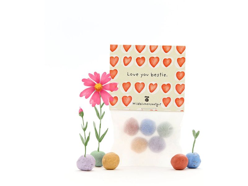 Die Stadtgärtner Blumenmurmeln «Love You Bestie»