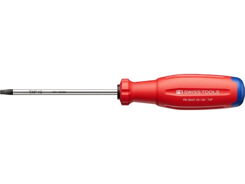 PB Swiss Tools Schraubenzieher SwissGrip Evo PB 38401.20-100 Rot