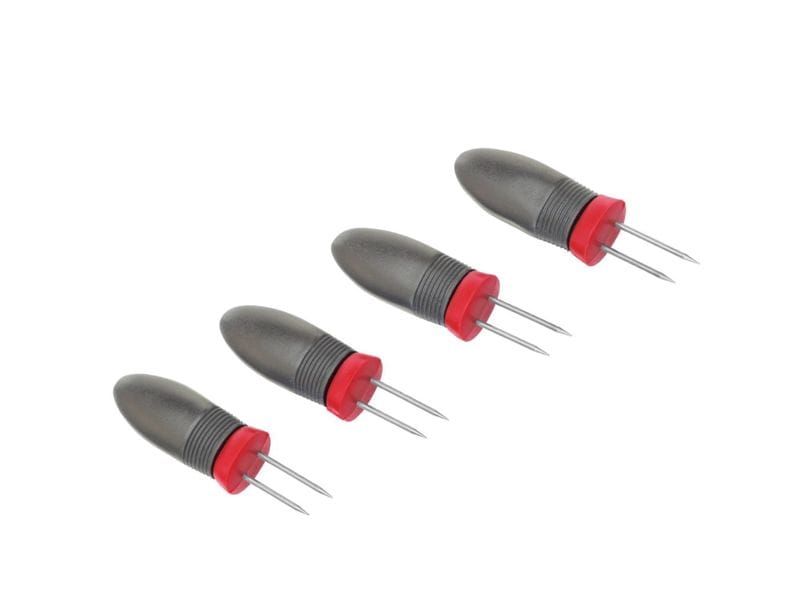 Westmark Maiskolbenhalter Spiky 4 Stück, Schwarz