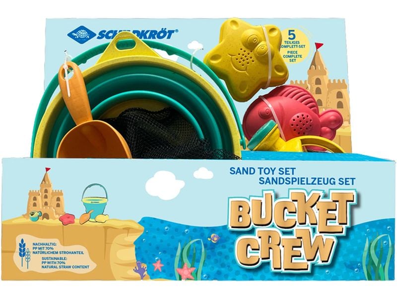 Schildkröt Funsports Schildkröt Sand Toys Set Bucket Crew 5 Teile