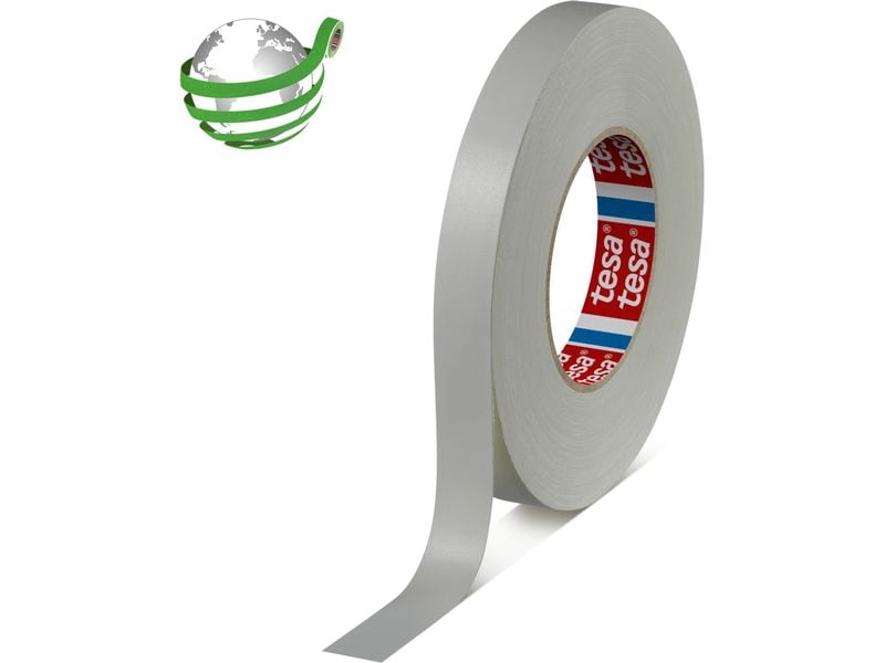 tesa Gewebewarnband 50 mm x 25 m, Schwarz/Gelb