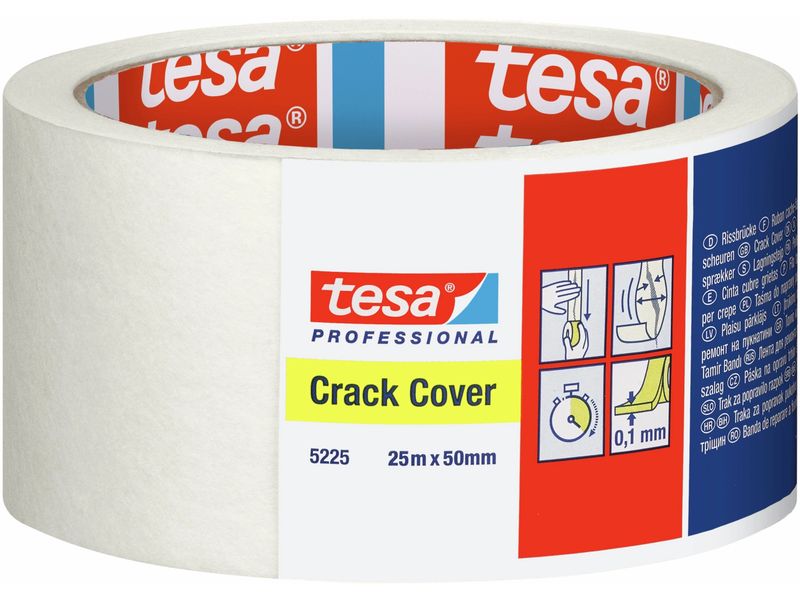 tesa Crack Cover 50 mm x 25 m, Weiss