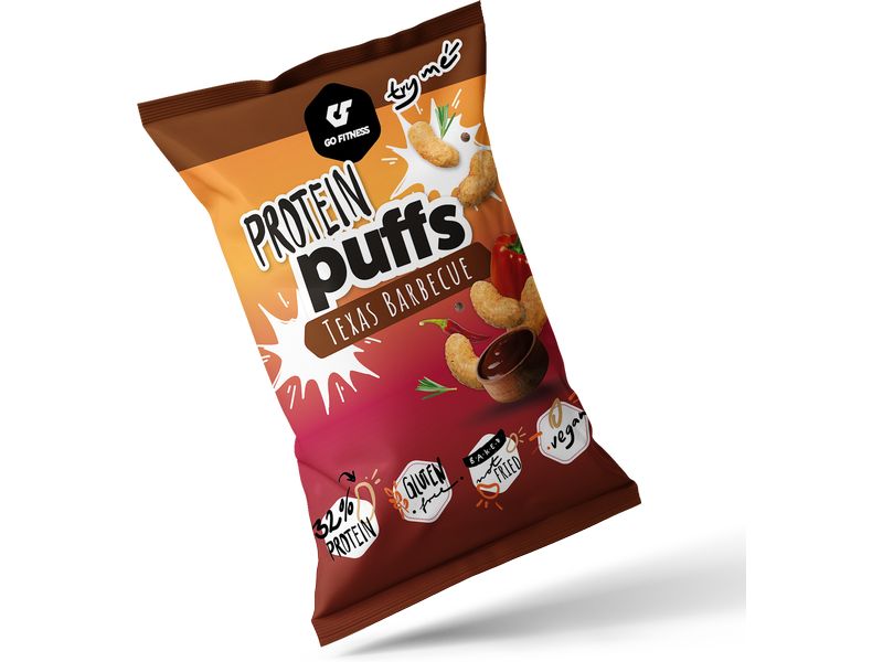 Go Fitness Chips & Popcorn Protein Puffs – Texas Barbecue 50 g