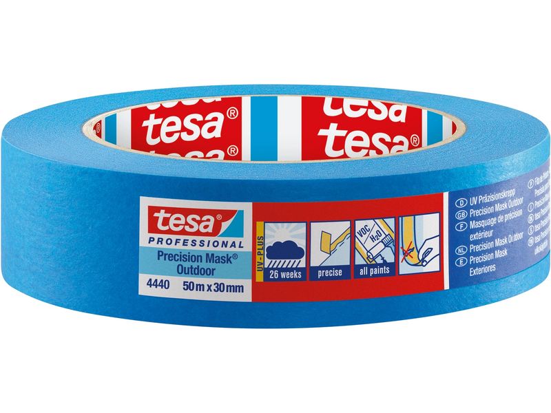tesa Malerband Precision Mask Outdoor 26 50m x 25 mm, Blau
