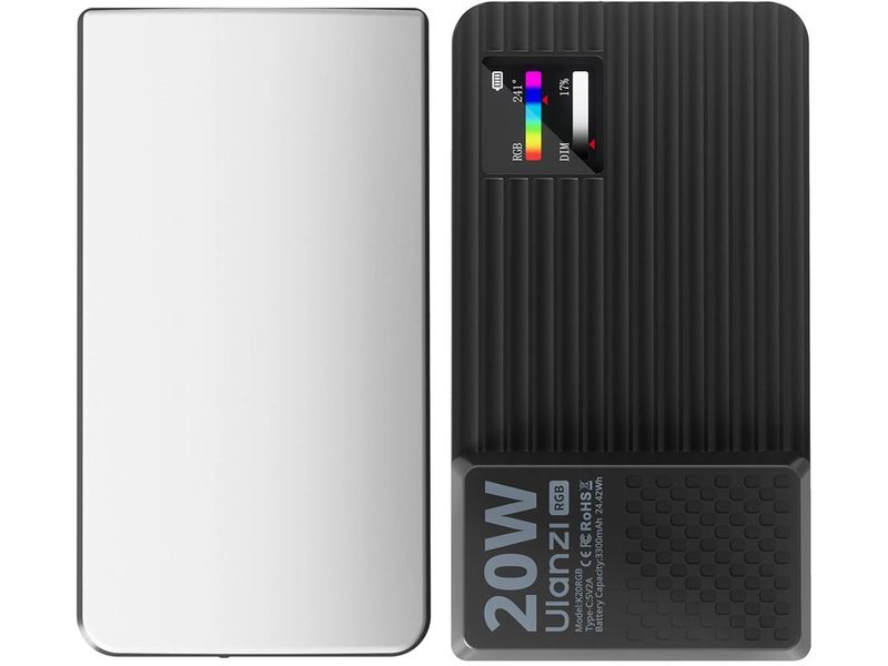 Ulanzi K20RGB LED Videolicht, RGB, 20W, Akku