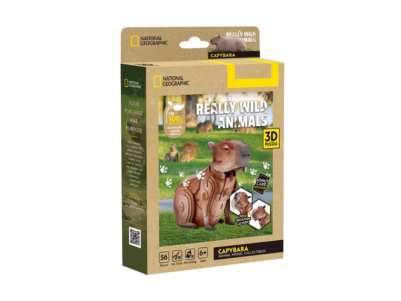 CubicFun Puzzle Wasserschwein 3D, 56 Teile