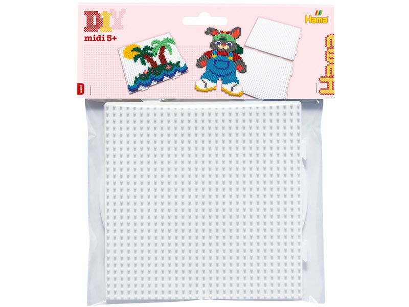 Hama Bügelperlen Platten Multi Quadrate Weiss