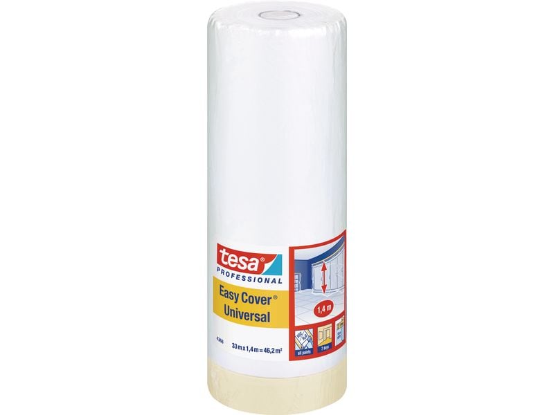 tesa Abdeckfolie Easy Cover 33m x 1400 mm, Chamois