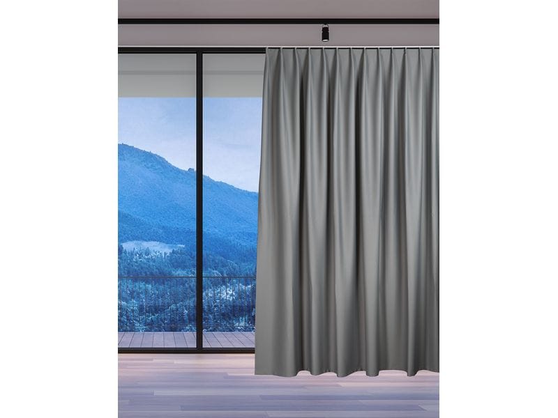 [2094786] Casa Leon Nachtvorhang 140 cm x 245 cm, Grau