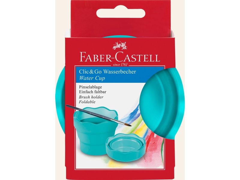 [2099612] Faber-Castell Wasserbecher Clic&Go Türkis