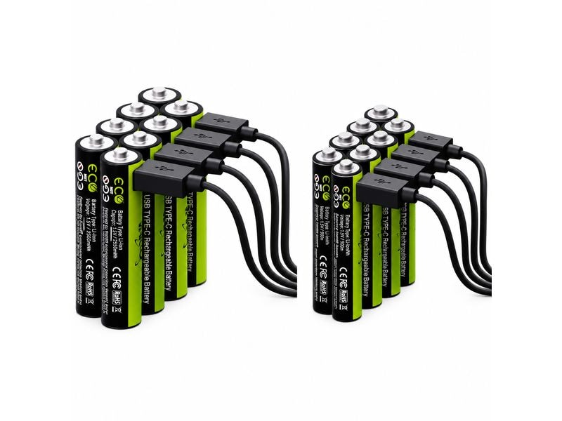 Verico Akku AA2550 & AAA900 Batterie-Set 16 Stück Wiederaufladbar