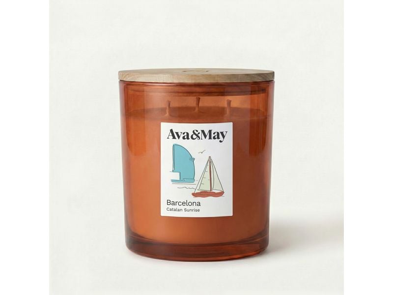 AVA & MAY Duftkerze Barcelona 550 g