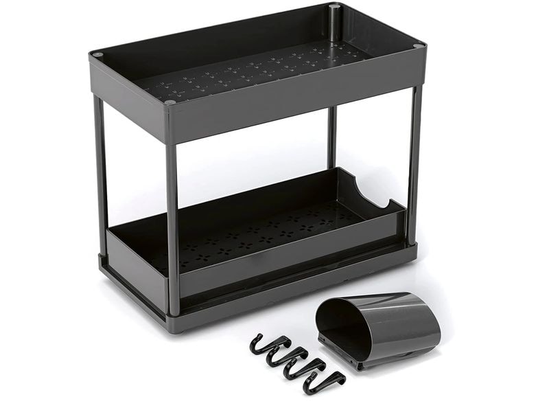 [2088149] EASYmaxx Organizer mit Schublade 39.5 x 21.5 x 36 cm, Schwarz