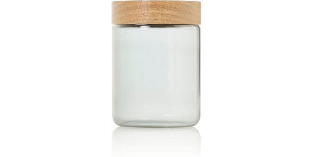 AdHoc Vorratsdose PureJar 0.8 l, Transparent/Braun