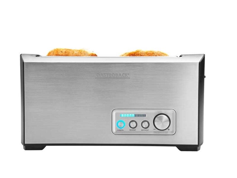 Gastroback Toaster Design Pro 4S Schwarz/Silber