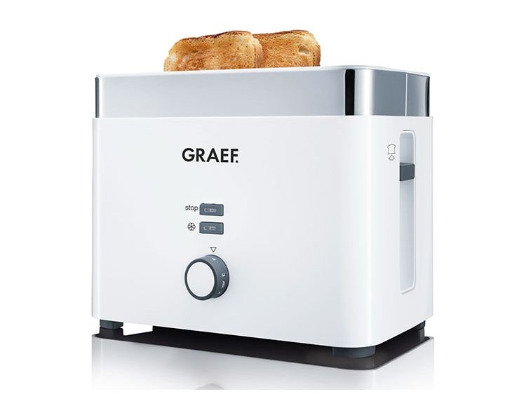 Graef Toaster TO 61 2-Schlitz Kunststoff weiss 1000 W