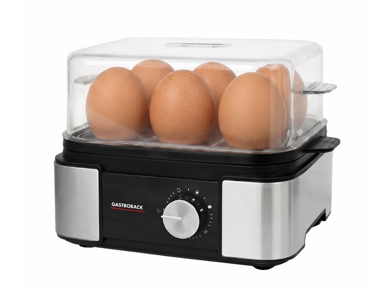 [2197037] Gastroback Smart Egg Cooker EasyCook 6 Schwarz/Silber