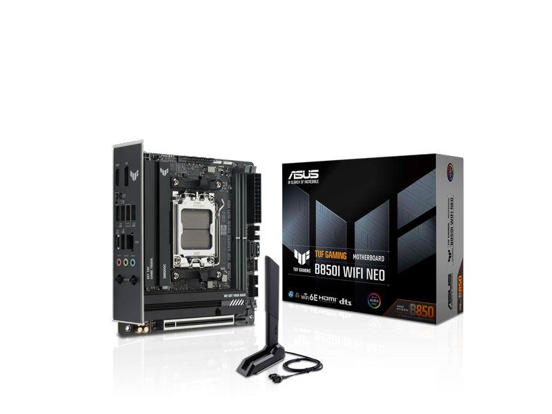 ASUS Mainboard TUF GAMING B850I WIFI NEO ATX / 2x M.2 WiFi 6E