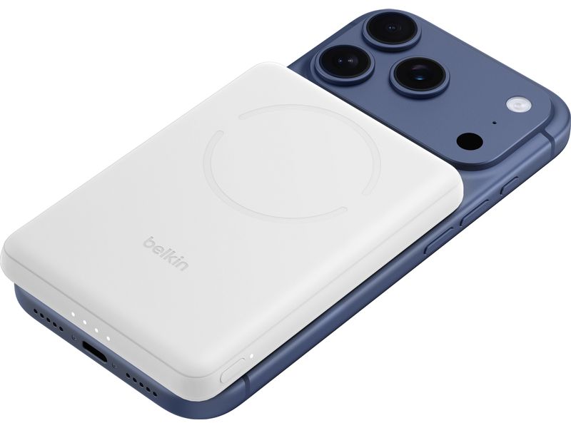 Belkin BoostCharge Slim Magnetisch, 5000 mAh, Qi2, Ständer