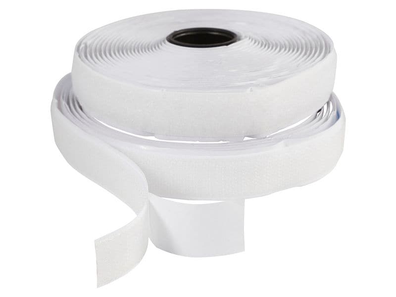 Creativ Company Klettband Haken & Ösen selbstklebend Weiss 20 mm 5 m