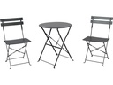 Schou Bistro-Set Sam 71 x 42 x 80cm – Schwarz