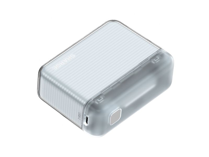 Sharge Powerbank Flow BLU, 10000 mAh, Weiss