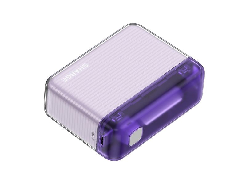 Sharge Powerbank Flow PUR, 10000 mAh, Violett