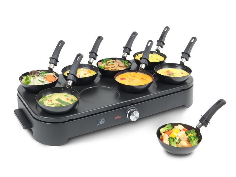 [2200458] FRITEL Gourmet Wok und Pfannkuchen ALU/Kunststoff Schwarz 1500 W