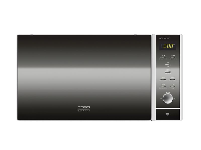 [2200465] Caso Mikrowelle MCG 30 Chef Edelstahl 30 l 900 W schwarz/silber
