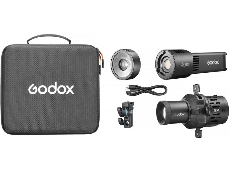 [2200673] Godox RS100Bi 1K, LED, mit Projektionsadapter und Tragetasche