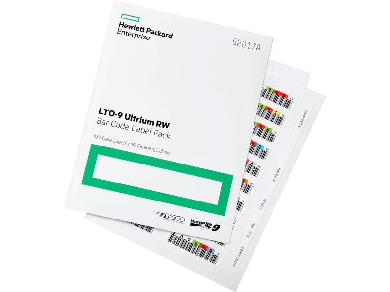 [2027078] HPE Etiketten LTO-9 Q2017A Strichcode, 100 Pack