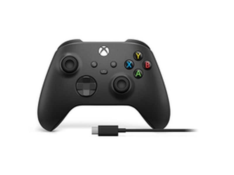 Microsoft Wireless Controller Carbon Black, mit USB-C Kabel