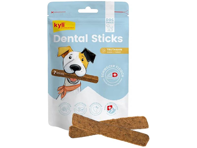 kyli Kausnack Dental Sticks Truthahn 7 Stück