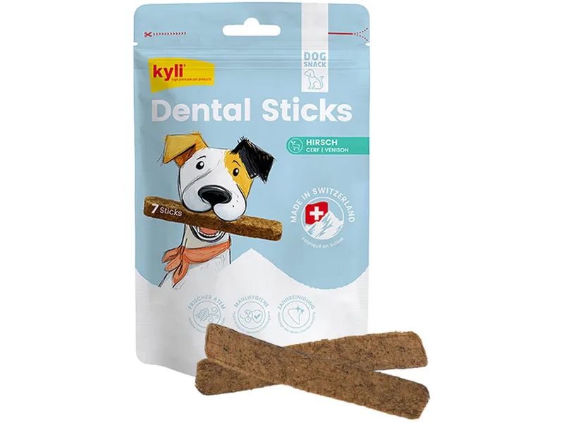 [2107192] kyli Kaustange Dental Sticks Hirsch 7 Stück