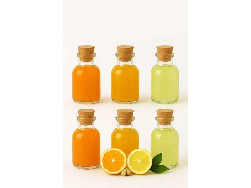 Hermia Glasflaschen 50 ml, 6 Stück