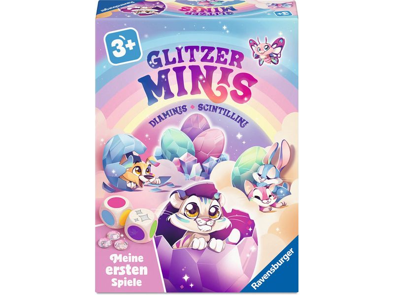 Ravensburger Meine ersten Spiele Glitzer-Minis ab 3 Jahren, 2-5 Spieler,