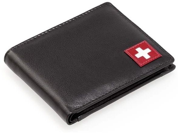 creanorm Portemonnaie Echtleder, Schwarz