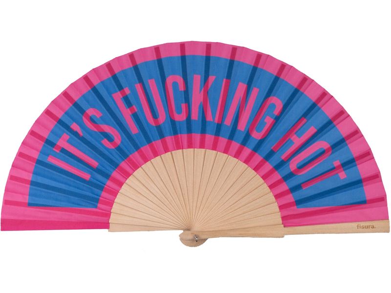 [2093485] Fisura Handfächer It`s Fucking Hot Pink/Blau