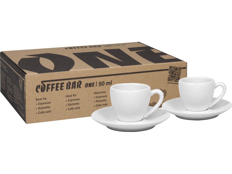 [2130219] Könitz Espressotasse One 50 ml, 2 Stück, Weiss
