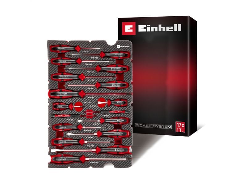Einhell E-Case 17-tlg., Chrom-Vanadium-Stahl