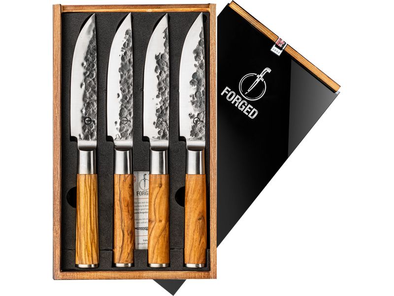 [2198623] Forged 4tlg. Steakmesserset XXL Braun