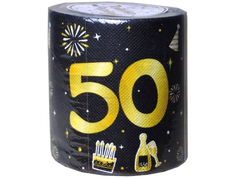 Trendcompany Scherzartikel Wc Papier, 50. Geburtstag
