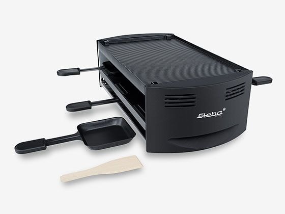 [2200528] Steba Pizza-Raclette RC6 Schwarz 1500 W Alu-Druckguss
