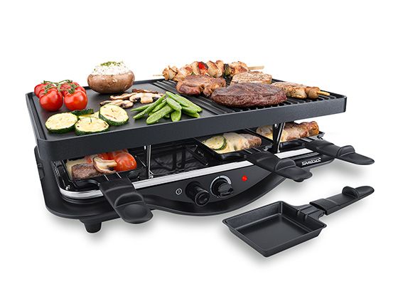 [2200536] Steba Multi-Raclette RC28 Alu-Druckguss Schwarz 1400 W