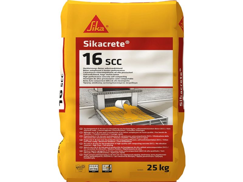 Sika Sikacrete SCC-16 Hochleistungsbeton Grau 25 kg