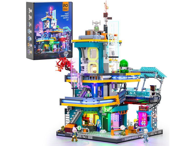 [2143684] Lumibricks Wohnung Cyberpunk, 21 Lichtemissionspositionen