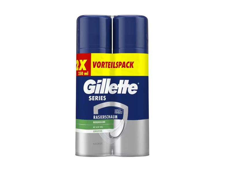 Gillette Rasierschaum Duo Pack Series Sensitive 2 x 250 ml