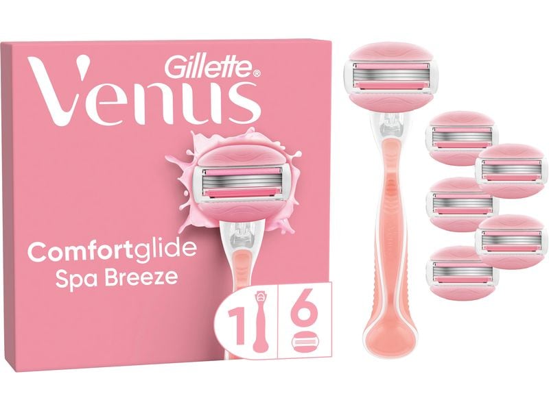 [2191412] Gillette Venus Comfortglide Spa Breeze Systemklingen 6er + Handstück