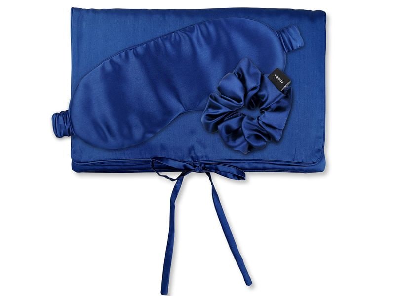 Ailoria Travel Set Seide, M, inkl. Tasche, Schlafmaske und Scrunchie